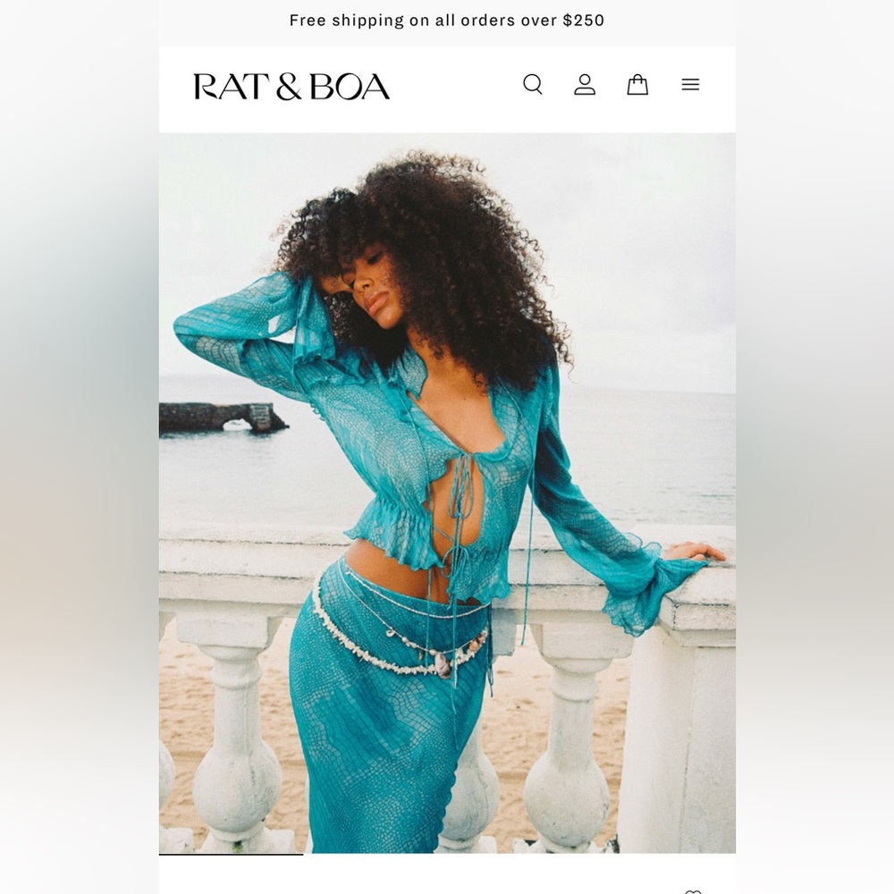 Brand New tags attached Rat and Boa Havana set size xs in both. Too long on me